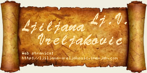 Ljiljana Vreljaković vizit kartica